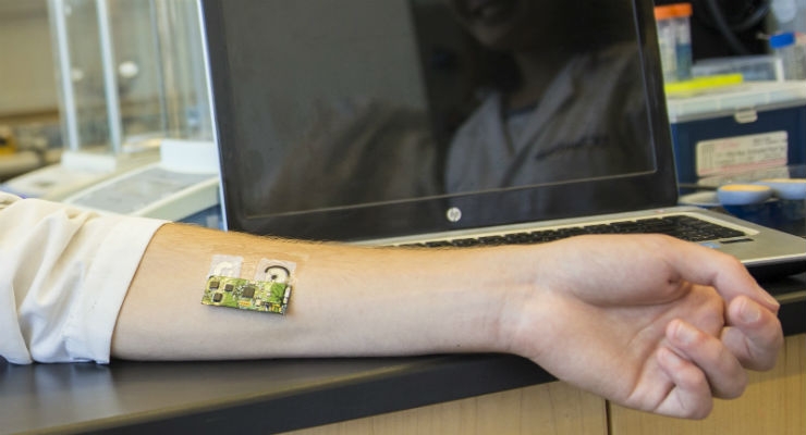 Flexible Wearable Electronic Skin Patch Monitors Alcohol Levels Through Sweat