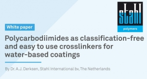 Polycarbodiimides as classification-free and easy to use crosslinkers for water-based coatings