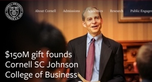 SCJ Donates $150 Million To Cornell