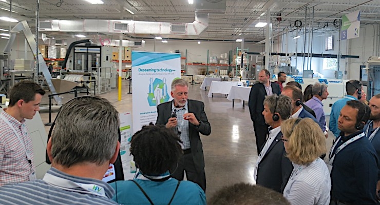 Exhibitors, factory tour highlight AWA sleeve labeling event