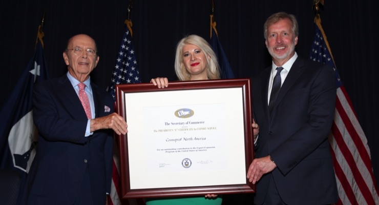 Cosmoprof NA Receives Presidential Award