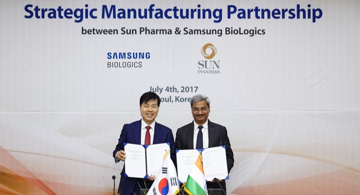 Sun Pharma & Samsung BioLogics Ink Mfg. Deal