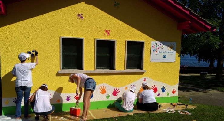 PPG Completes COLORFUL COMMUNITIES Project in Switzerland at Rolle Castle Park