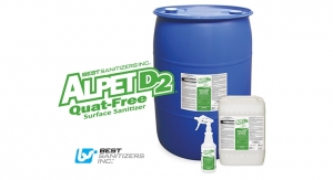 Best Sanitizers Introduces Alpet D2 Quat-Free Surface Sanitizer and Cleaner