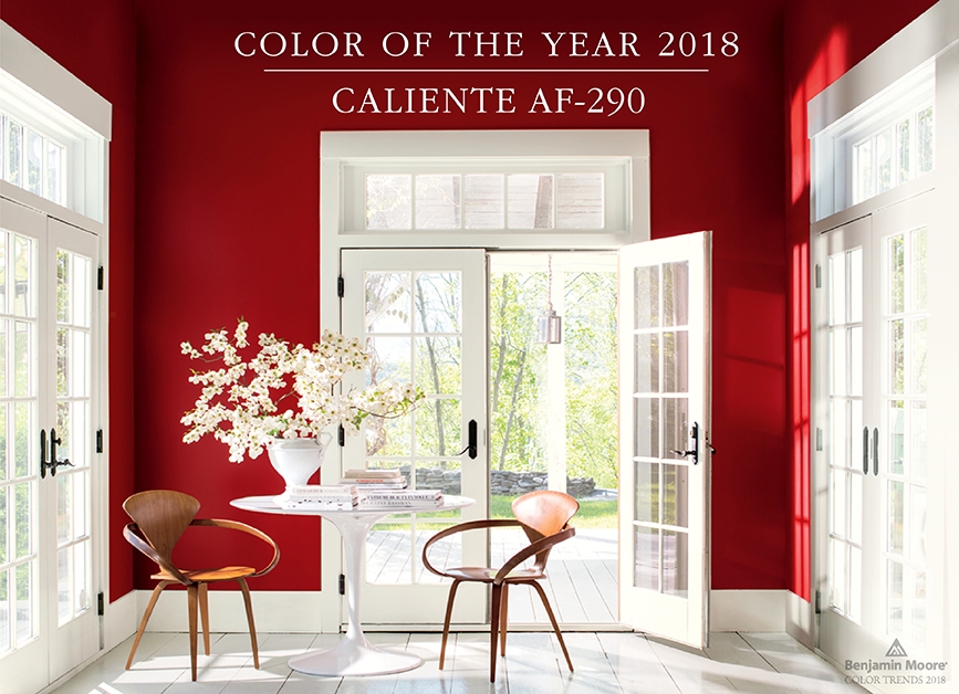 Benjamin Moore Names Caliente AF-290 as its Color of the Year