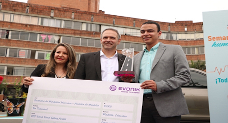 Evonik Presents Second Annual Evonik Road Safety Award in Colombia
