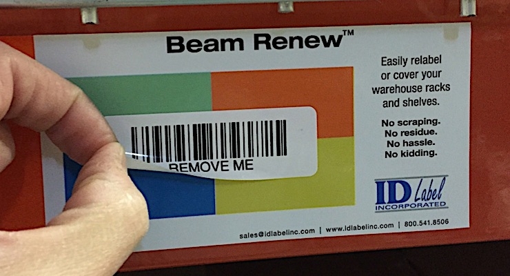 ID Label offering easy-release bar code labeling