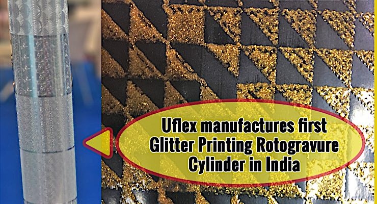 Uflex manufactures specialty glitter ink for flexible packaging