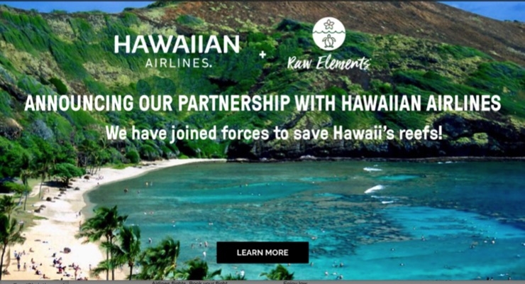 Raw Elements Takes Off with Hawaiian Airlines Partnership