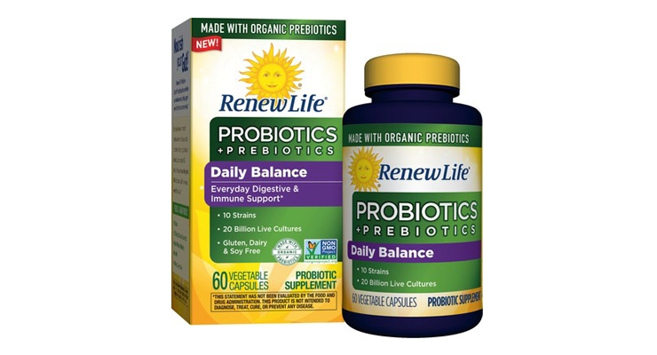 Prebiotics & Probiotics Join Forces in Renew Life