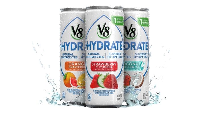 V8 Introduces New Plant-Powered Beverage with Launch of V8+Hydrate