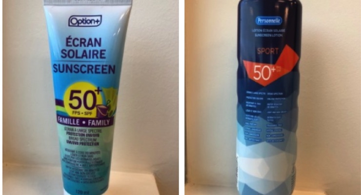 Sunscreens Recalled in Canada