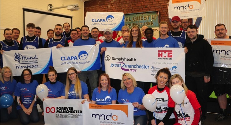 HMG Paints Ltd. Supports Charities by Running in Great Manchester 10K