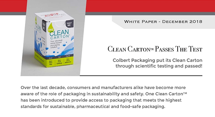 Colbert’s Clean Carton Passes the Test