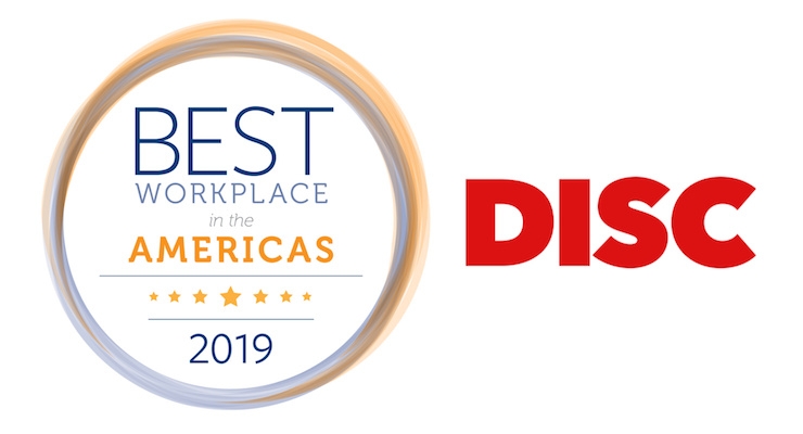 DISC Honored in the Best Workplace in the Americas Competition