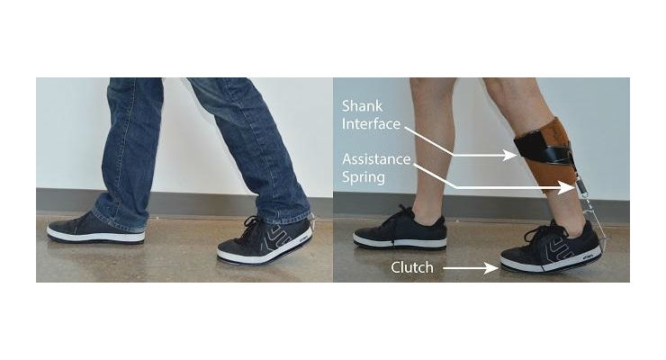 Ankle Exoskeleton Fits Under Clothes 