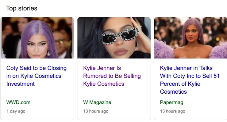 Will Coty Buy Kylie Cosmetics?