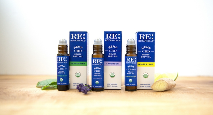 RE Botanicals Launches CBD Body Oil Roll-On 