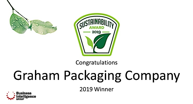 Graham Packaging receives 2019 Sustainability Award