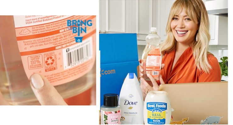 Unilever, Walmart, & Hilary Duff Tell Consumers To Look for PCR Packaging 