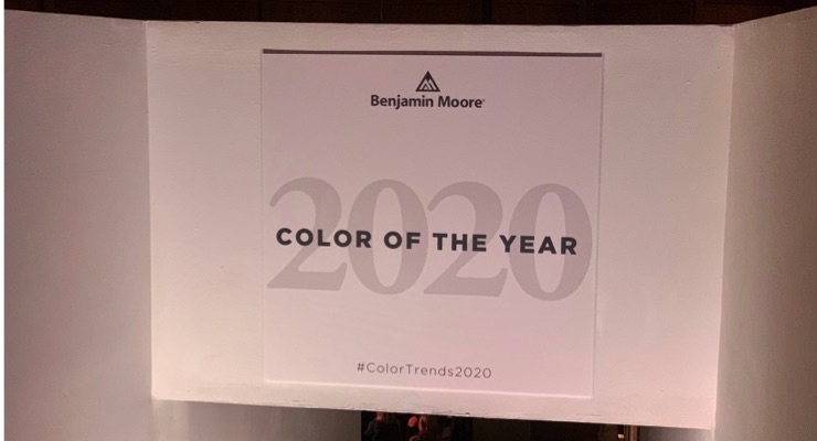 Benjamin Moore Unveils 2020 Color of the Year in NYC