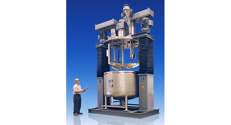 ROSS Offers Triple Shaft Mixer with Powder Induction Manifold 