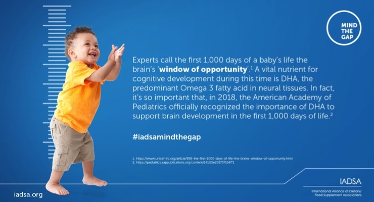 IADSA Includes Omega-3s and Folic Acid in ‘Mind the Gap’ Resource Campaign