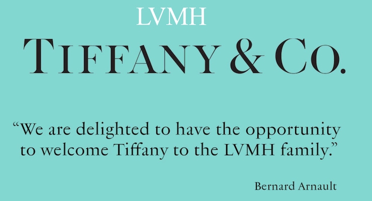 LVMH Welcomes Tiffany & Co. To The Family -- for $16.2 Billion