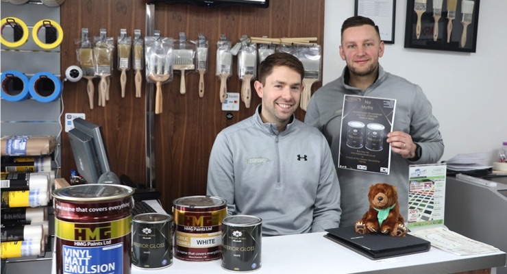 Topdec Decorating Supplies Showcases HMG Paints, Other British Brands in New Store