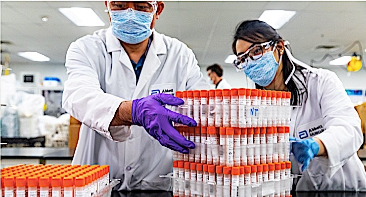 Abbott Shipping 150000 Coronavirus Tests