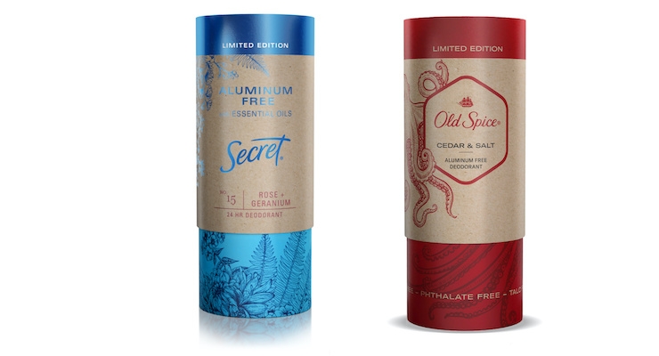 P&G Beauty Tests All-Paper Deodorant Tube for Old Spice & Secret