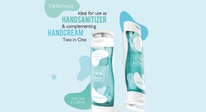 Corpack’s Travel-Sized Two-in-One Pack Bottle Holds Hand Cleansing and Soothing Products