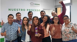 Crown Brand-Building Packaging of Mexico Celebrates with INX Can Design Contest Trophy