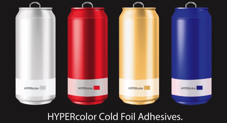 New Cyngient adhesive expands shrink sleeve cold foil color gamut