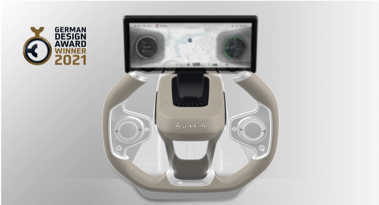 Origo Steering Wheel Wins German Design Award 2021 for Outstanding Design Quality