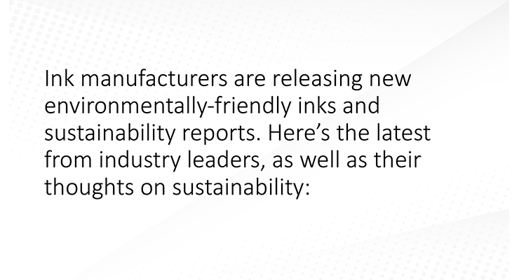 Sustainability and the Ink Industry