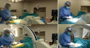 Eyeglass-Attached Display Provides Fluoroscopic Guidance During Spine Surgery