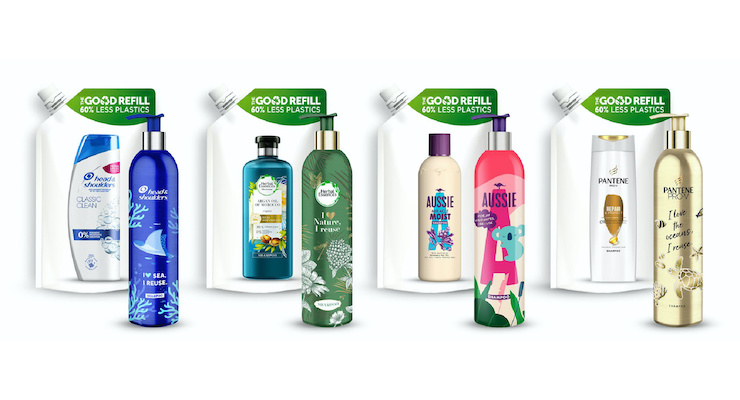 P&G Beauty Launches Its First-Ever Refillable Aluminum Bottles for Hair Care