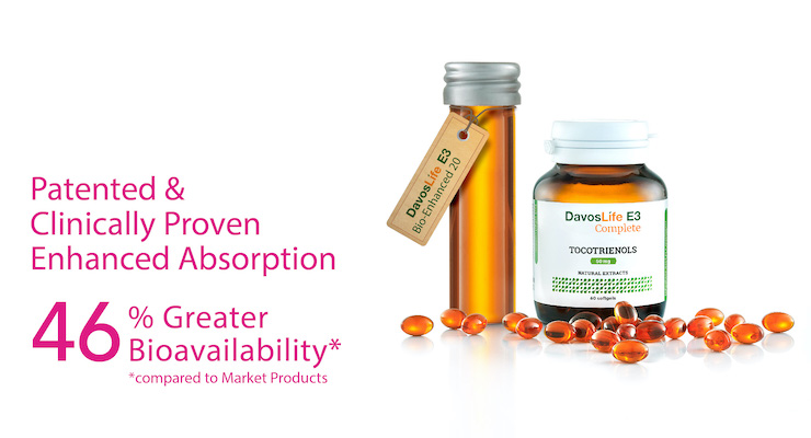 Get the most out of Tocotrienols with DavosLife E3 Bio-Enhanced 20