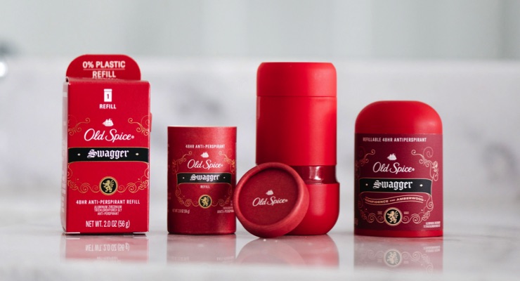 Secret, Old Spice Add Refillable Deo Packaging