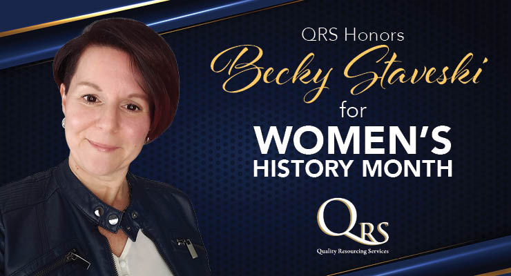QRS Honors Becky Staveski for Women’s History Month