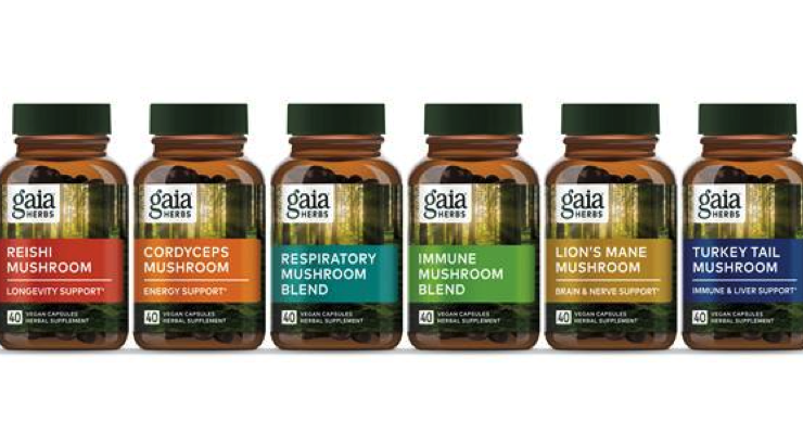 Gaia Herbs Launches Line of Mushroom Capsules 