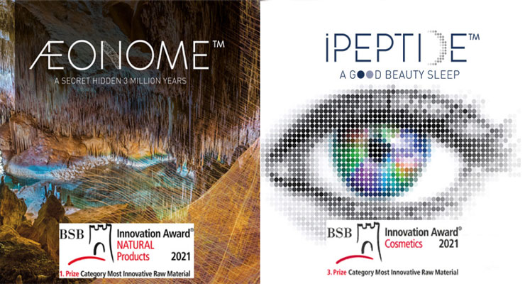 Æonome™ gold prize and iPeptide™ Bronze Prize Awarded at the 19th BSB Innovation Award®—2021