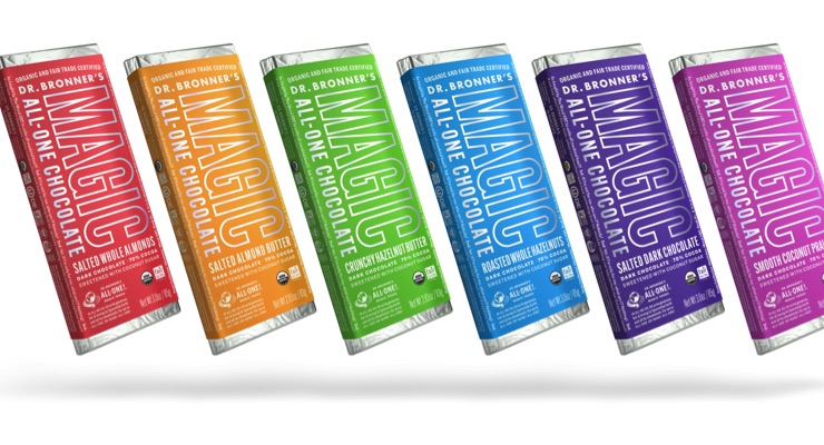 Dr. Bronner’s Enters Candy Market with New Chocolate Bars
