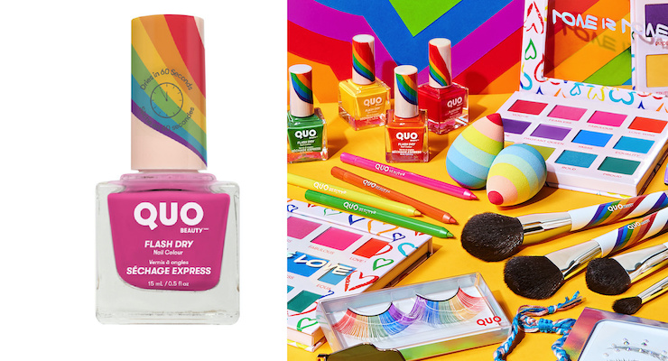 Canadian Brand Quo Celebrates Pride with Colorful Makeup & Packaging
