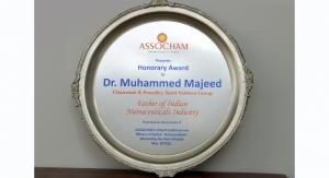 Sabinsa Founder Dr. Muhammed Majeed Named Father of Indian Nutraceuticals Industry