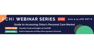 Beijing-Based Personal Care and Homecare Ingredients to Host Webinar