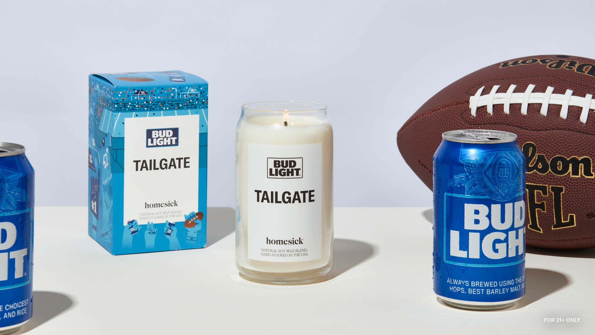 Homesick and Bud Light Partner to Create New ‘Tailgate’ Scented Candle 