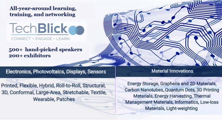 TechBlick Announces Free Exhibition, Selected Presentations on Wearables, Printed Electronics