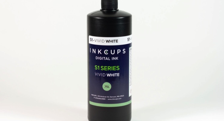 Inkcups’ Vivid White Digital Ink Now Offers Longer Shelf Life, Better Opacity